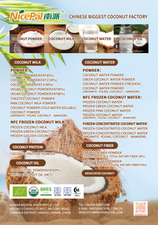 Coconut Product List 2025