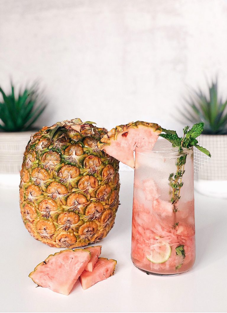 pink pineapple drink